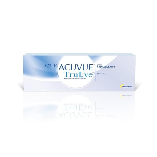 

Линзы однодневные -1,00 кривизна 8,5, 30 шт. Acuvue, 1 Day TruEye, бесцветный