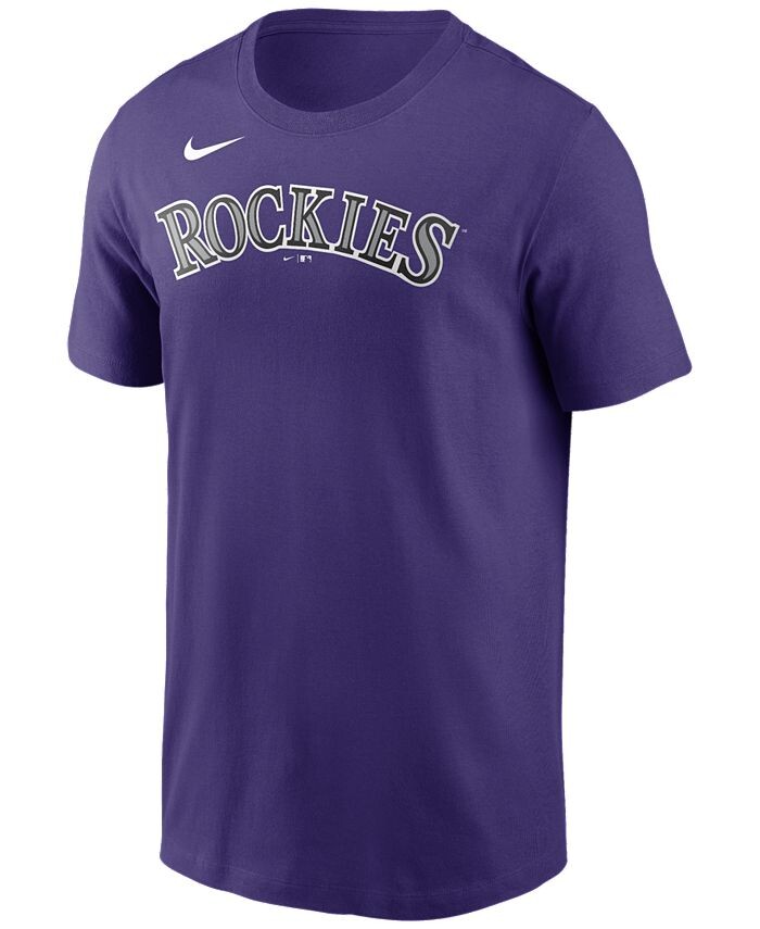 

Мужская футболка с надписью Colorado Rockies и логотипом с логотипом Nike, фиолетовый