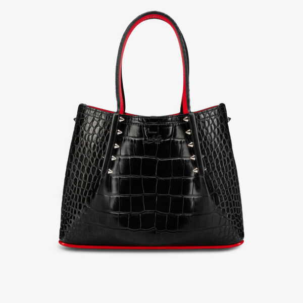 

Миниатюрная кожаная сумка-тоут cabarock Christian Louboutin, черный