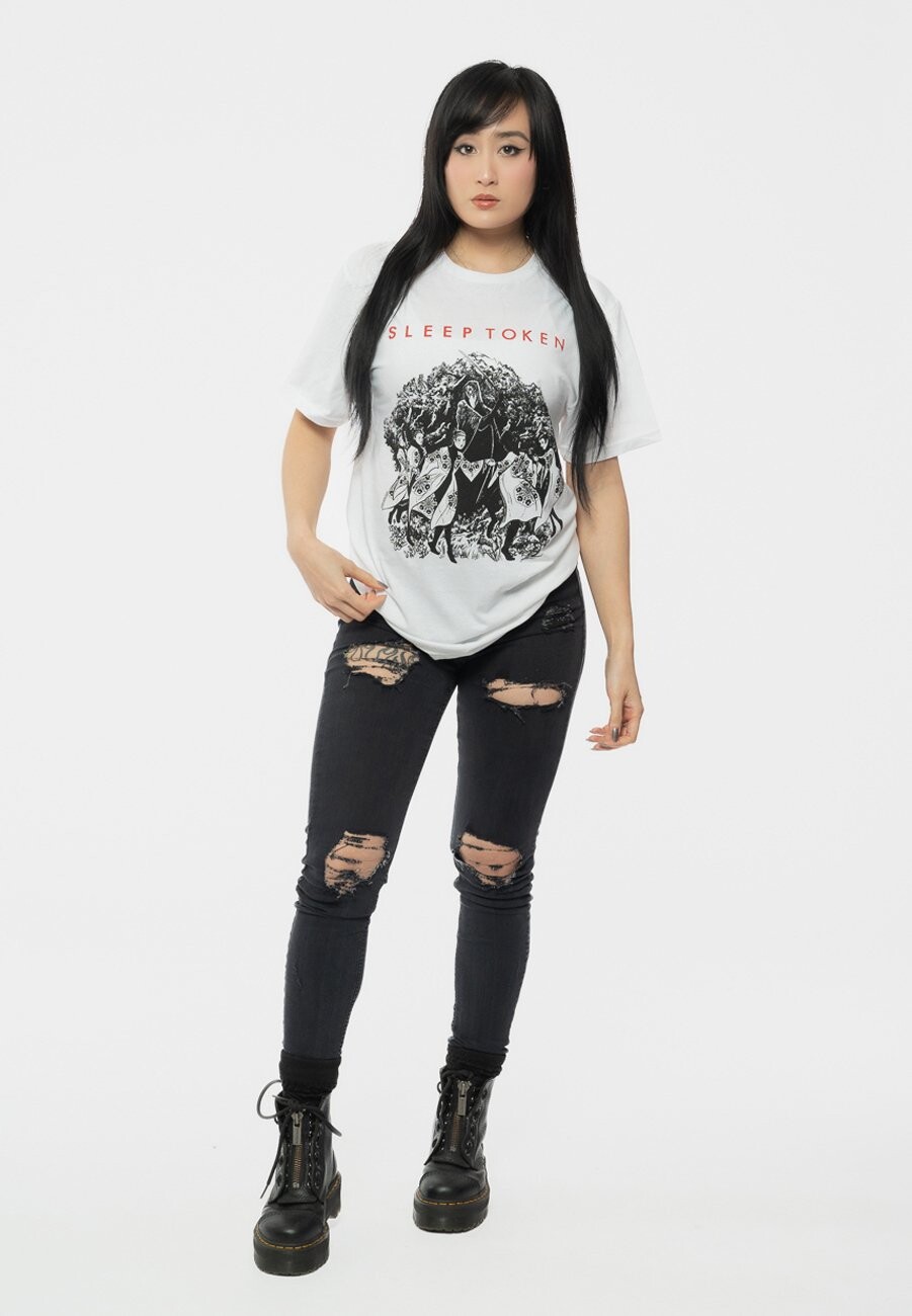 

Футболка с принтом SLEEP TOKEN THE LOVE YOU WANT BAND LOGO Paradiso Clothing, белый