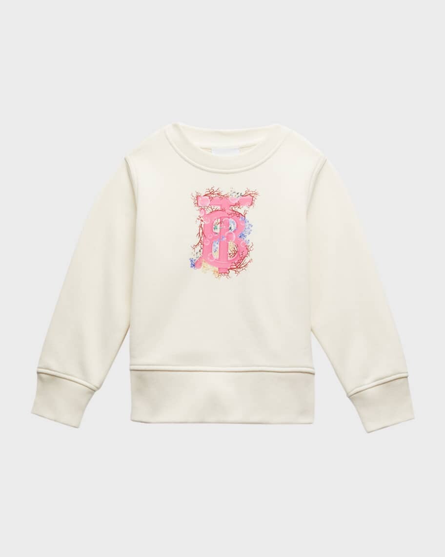

Толстовка Coral TB с монограммой для девочек, размеры 3–12 Burberry