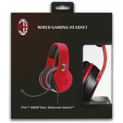 hc 9 black wired headset Ac Milan Wired Gaming Headset