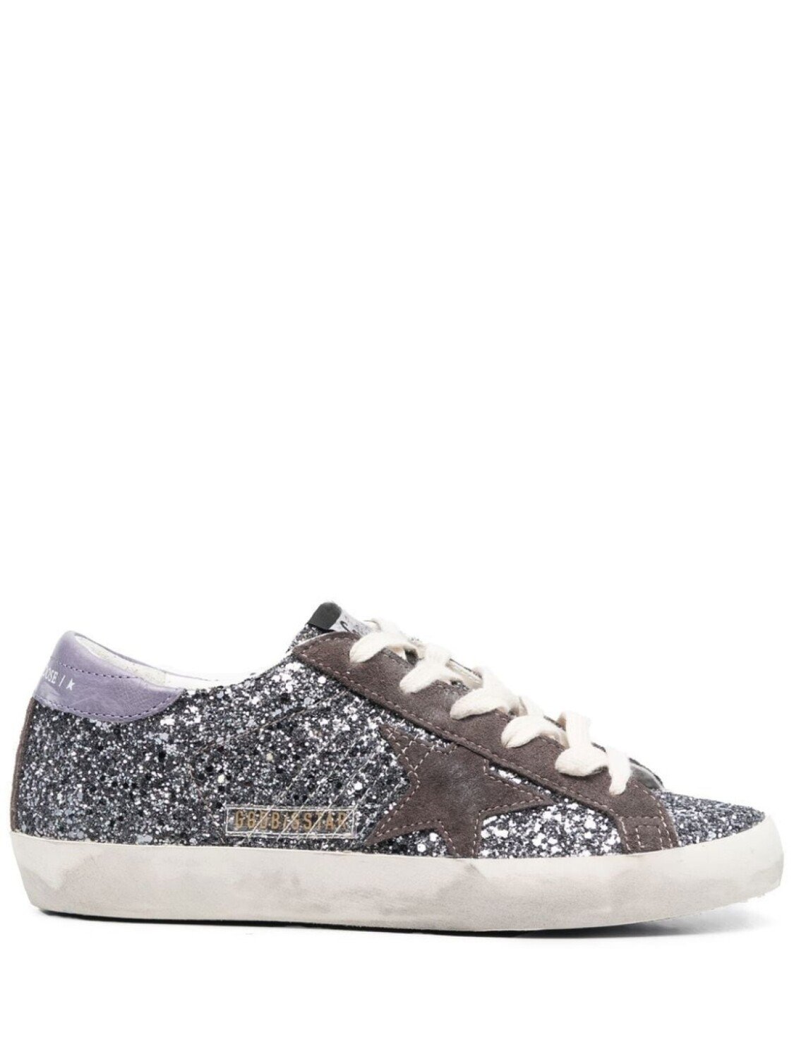 

Golden Goose кеды Super-Star с блестками, серебристый