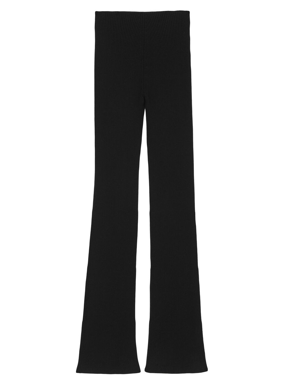 

Брюки с заниженной талией из шерсти в рубчик Saint Laurent