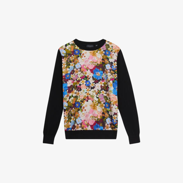 

Толстовка delbi с цветочным принтом Ted Baker, черный