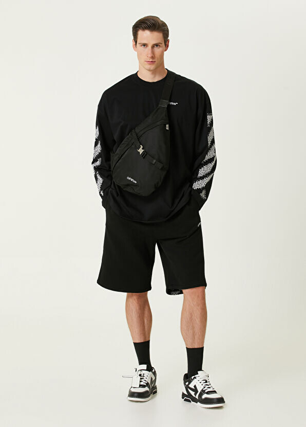 

Шорты-Бермуды с логотипом Off-White, черный
