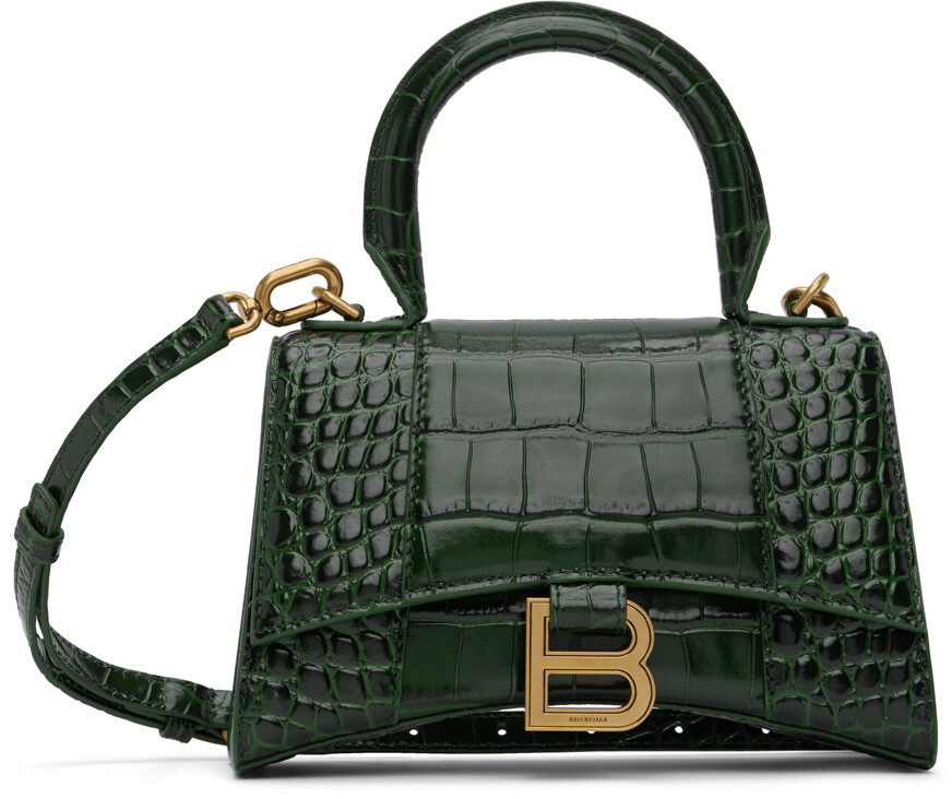 

Зеленая сумка «Песочные часы» размера XS Balenciaga, цвет Forest green