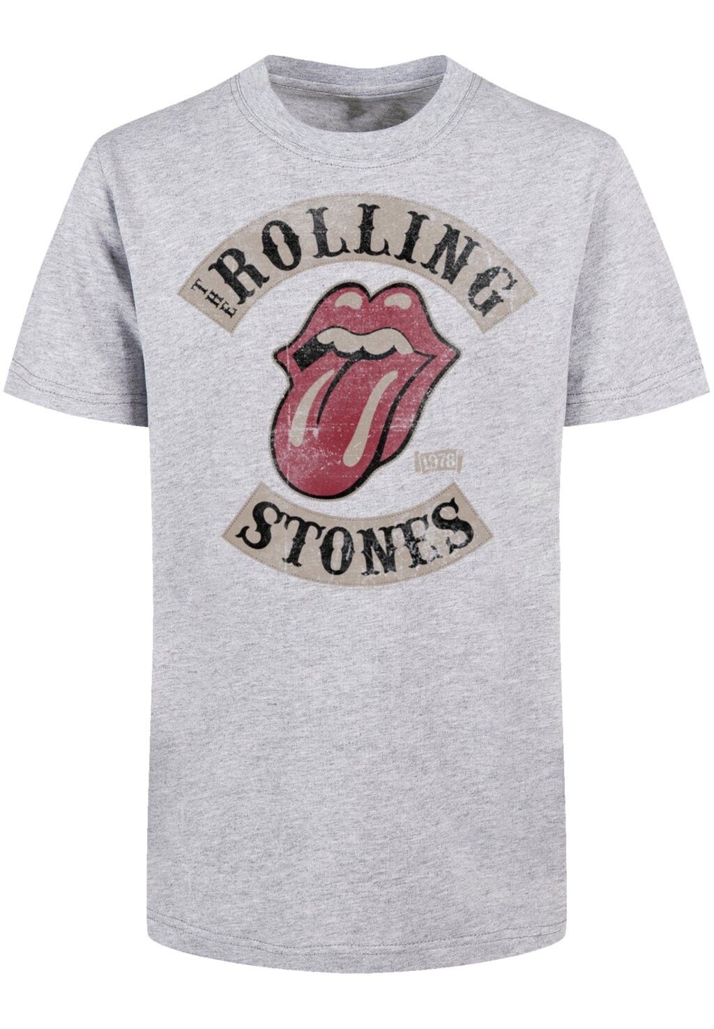 

Футболка с принтом THE ROLLING STONES TOUR '78 F4NT4STIC, цвет heathergrey