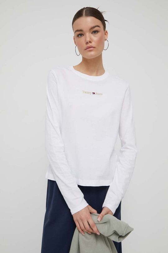 

Футболка с длинными рукавами, хлопок Tommy Jeans, белый