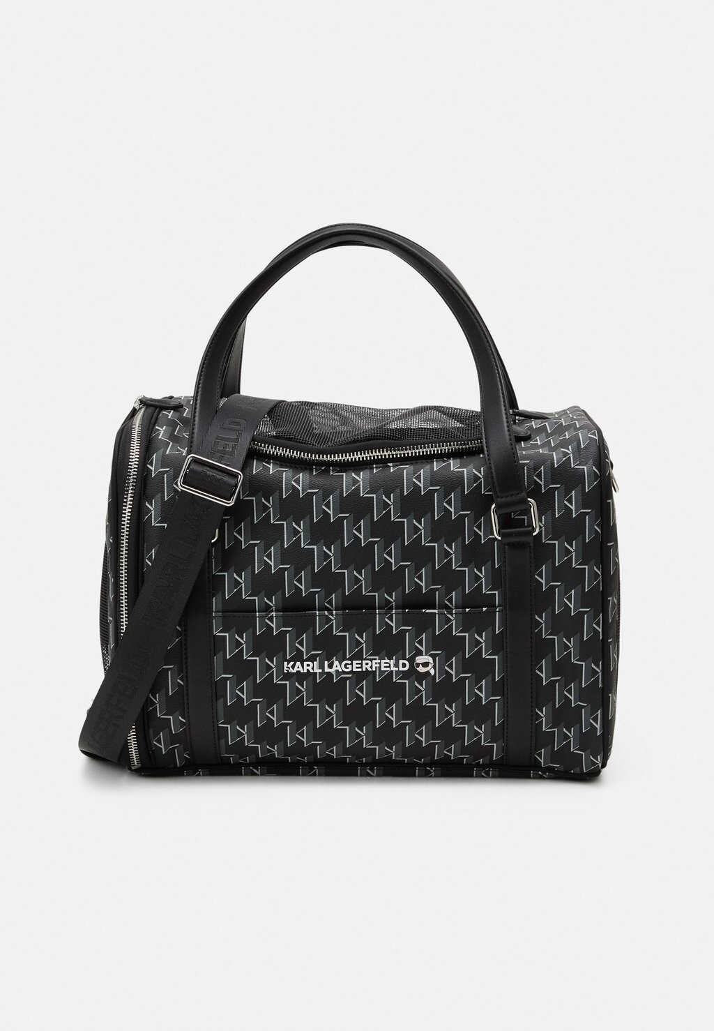 

Дорожная сумка PET MONOGRAM CARRIER KARL LAGERFELD, цвет black/grey