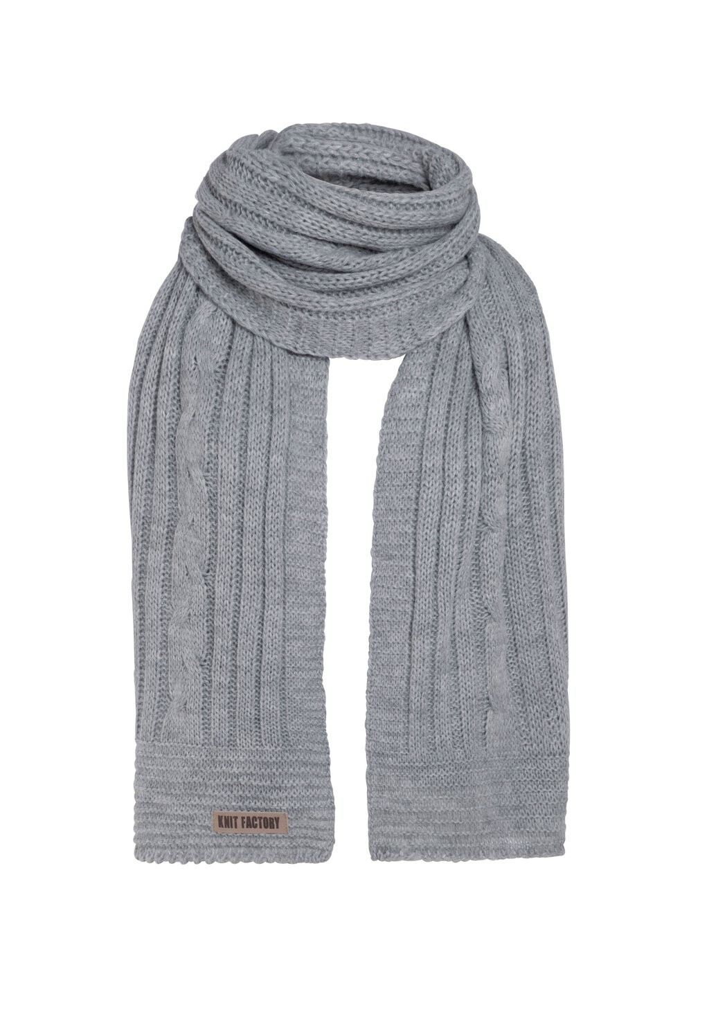 

Шарф ELIN Knit Factory, цвет light grey
