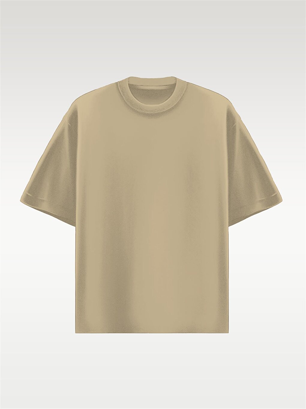цена Базовая футболка Oversize Бежевая ablukaonline