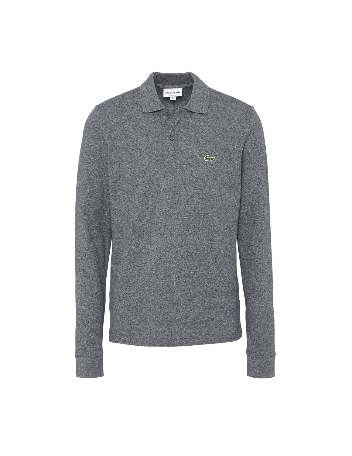 

Рубашка поло классического кроя с длинными рукавами Lacoste, серый