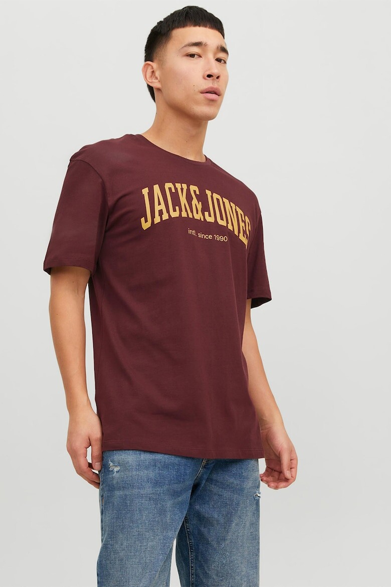 

Свободная хлопковая футболка Jack & Jones, коричневый