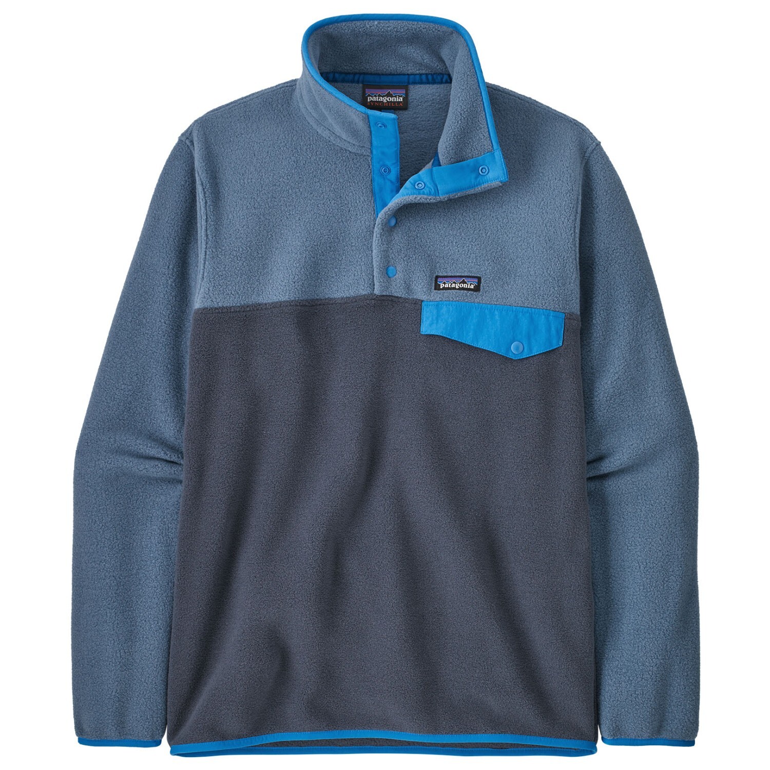 

Флисовый свитер Patagonia Lightweight Synch Snap T P/O, цвет Smolder Blue