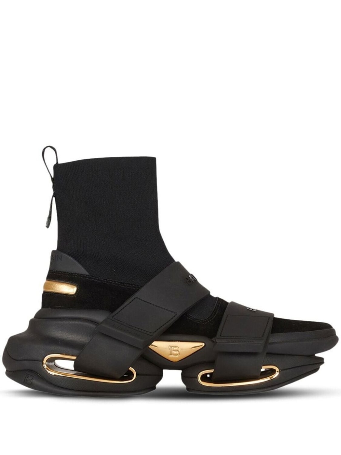 

Balmain B-Bold high-top sneakers, черный
