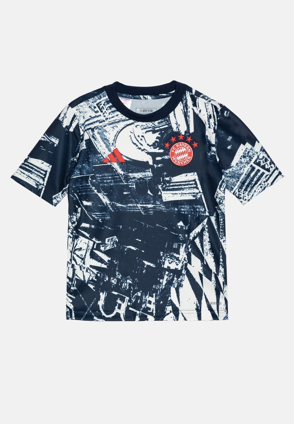 

Team Bayern München Prematch Unisex Adidas, цвет off-white/night indigo