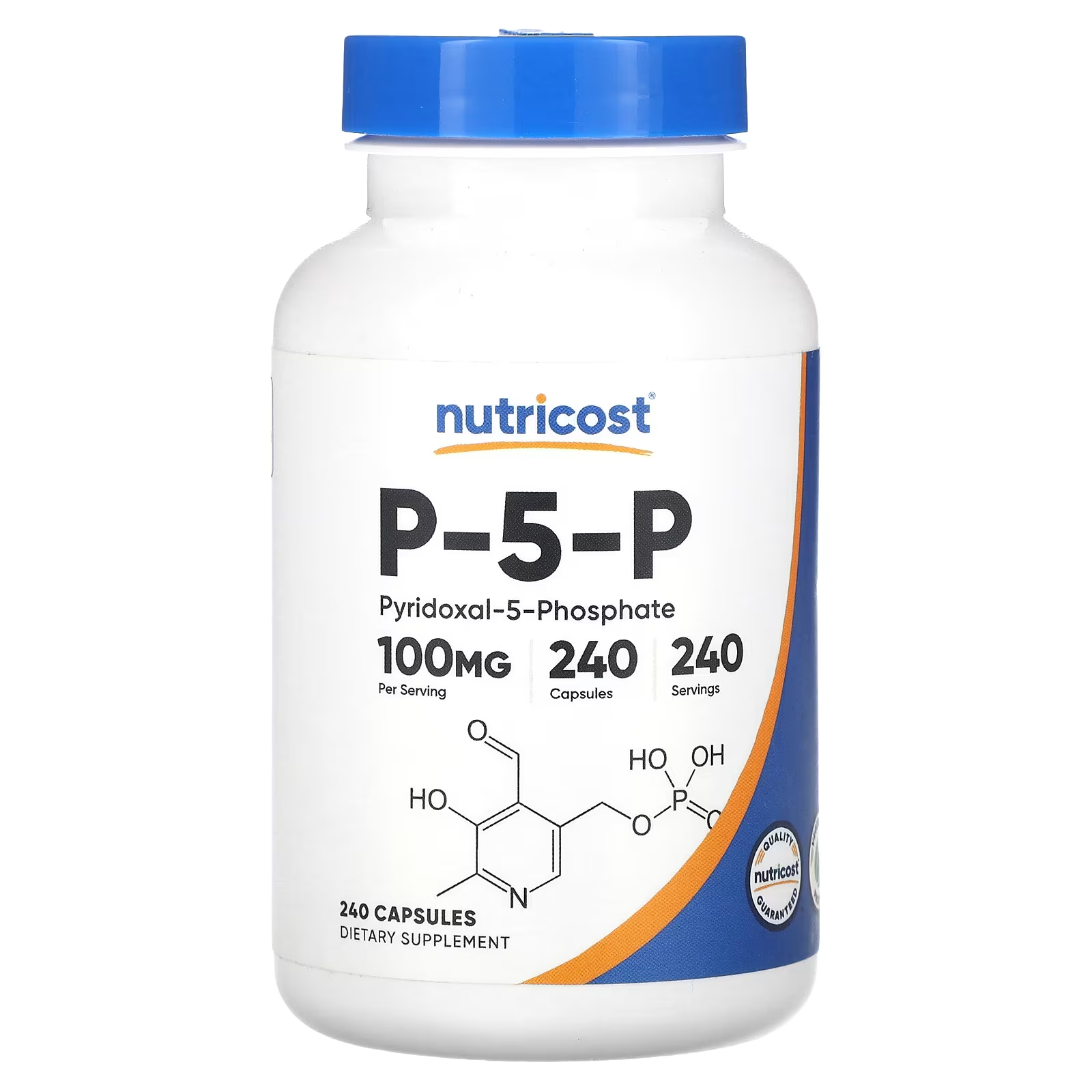 Пищевая добавка Nutricost P-5-P 100 мг, 240 капсул