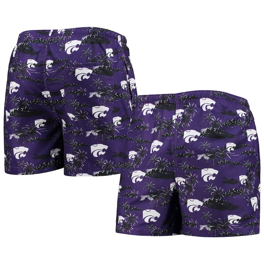 

Пляжные шорты FOCO Kansas State Wildcats, фиолетовый