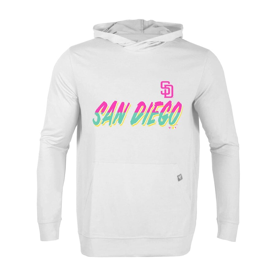 

Пуловер с капюшоном Levelwear San Diego Padres, белый