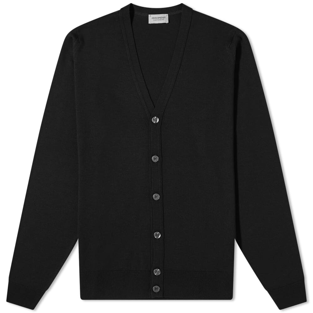 

Кардиган из мериносовой шерсти John Smedley Burley, черный