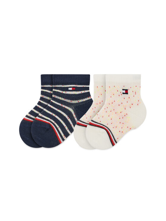 

Комплект из 2-х высоких детских носков Tommy Hilfiger, мультиколор