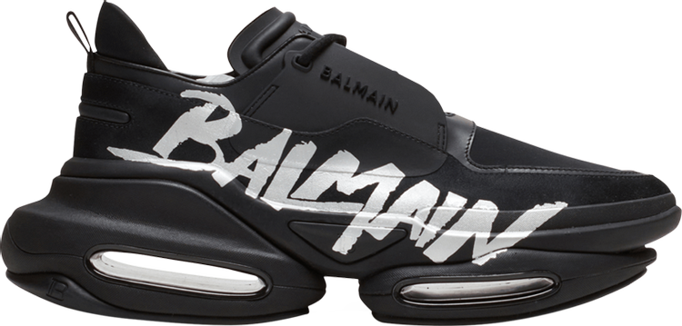 Кроссовки Balmain B-Bold Low 'Noir Argent', черный черные кроссовки b court balmain цвет noir blanc
