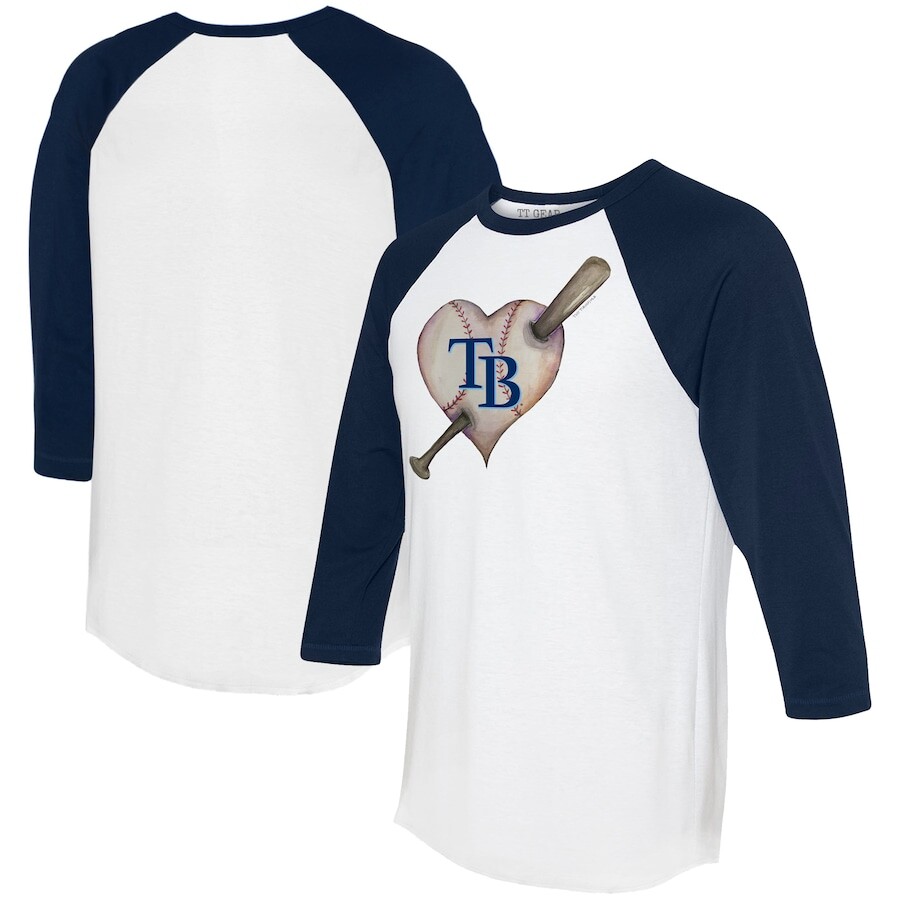 

Футболка с длинным рукавом Tiny Turnip Tampa Bay Rays, белый