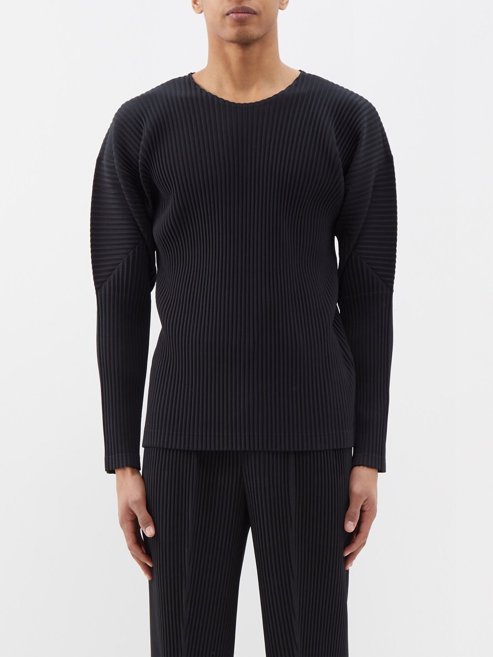 

Топ со складками Homme Plissé Issey Miyake, черный