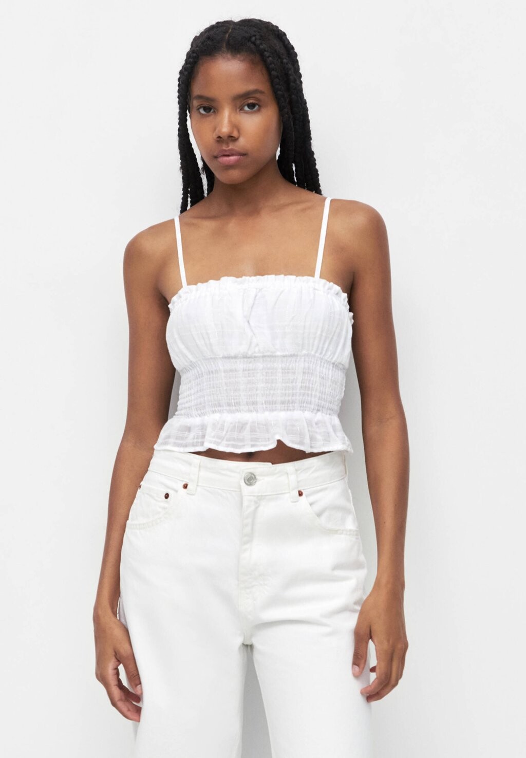 

Топ PULL&BEAR, белый