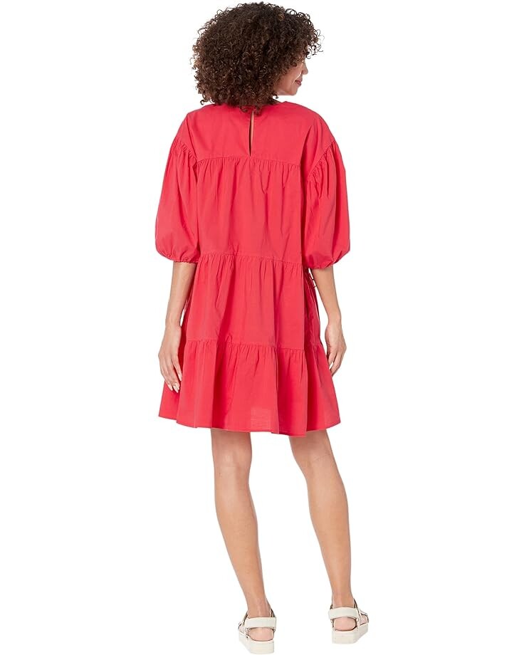 

Платье SUNDRY 100% Woven Cotton Midi Dress, цвет Cherry