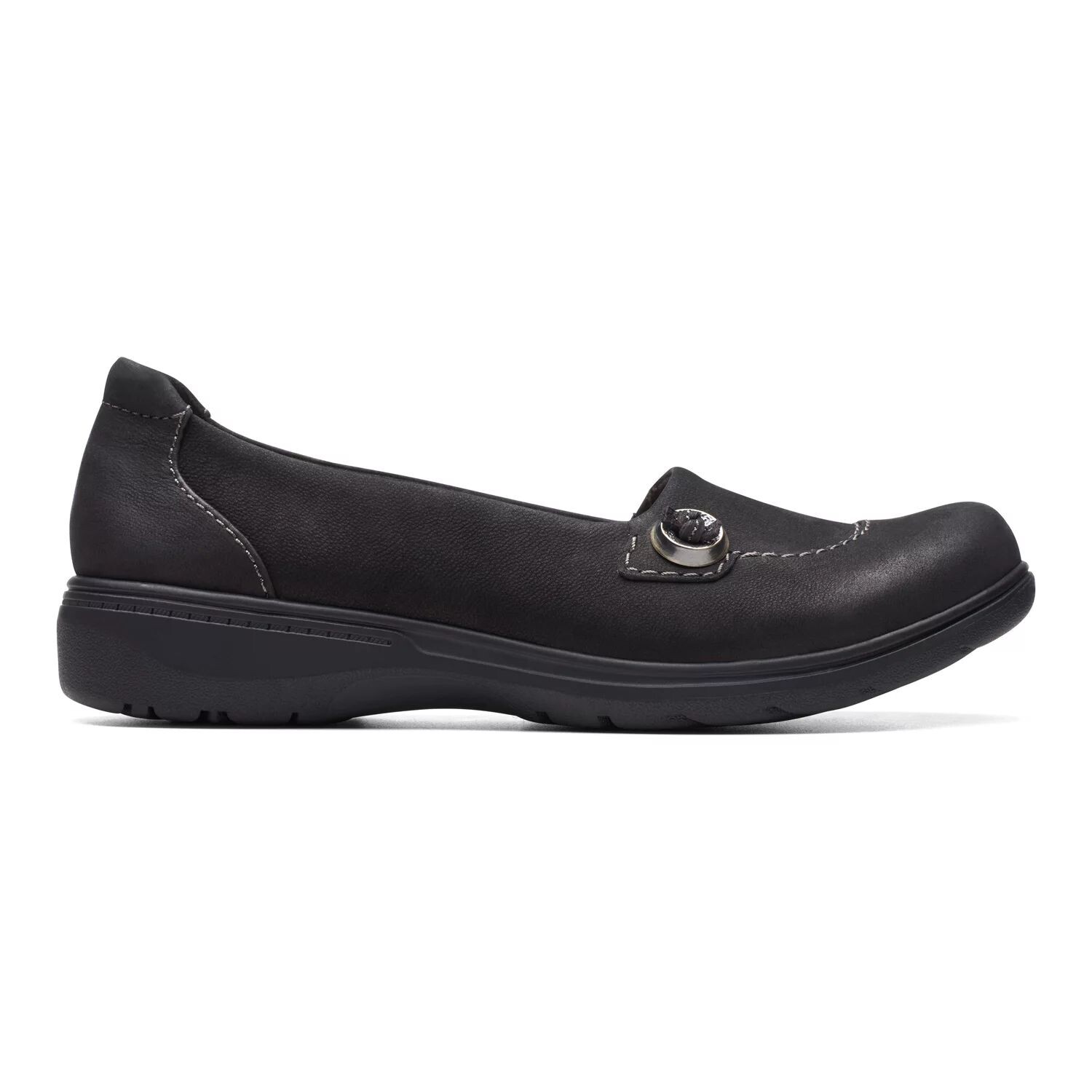 Женские кожаные слипоны Clarks Carleigh Lulin Clarks, черный