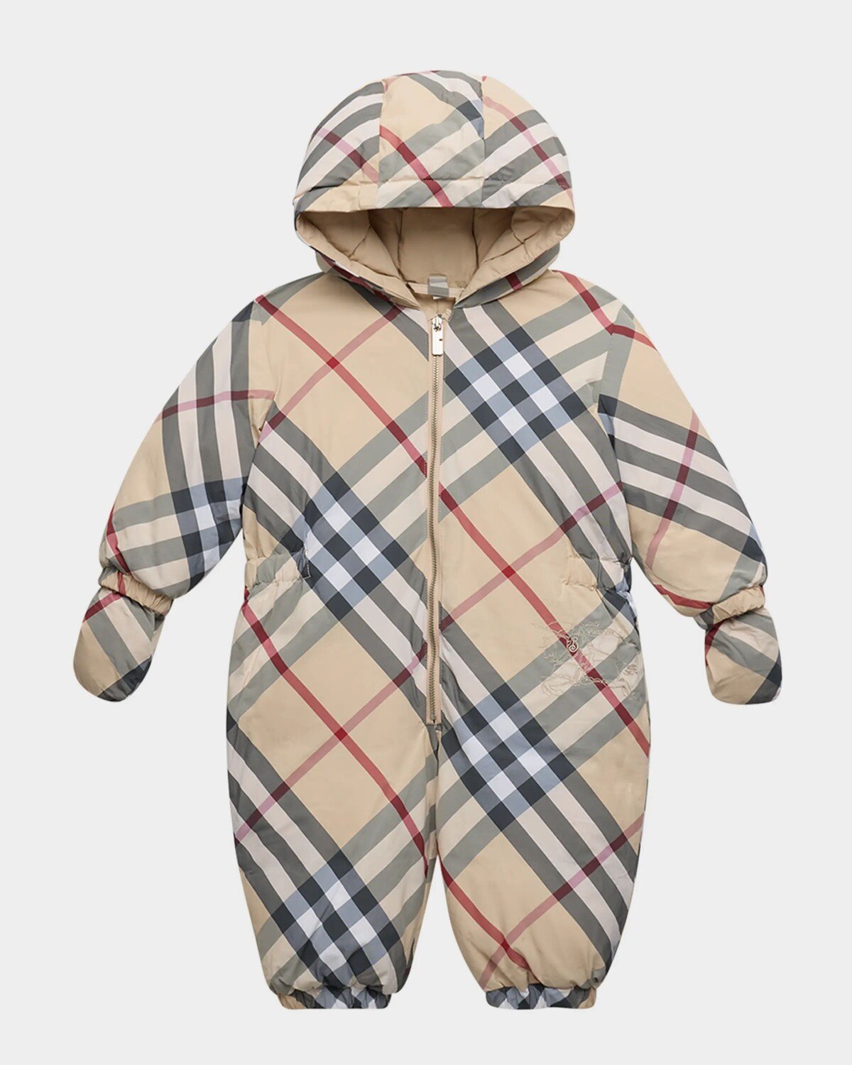 

Детский пуховик в клетку Robson, размер 3–18 м Burberry, цвет Pale Stone Check