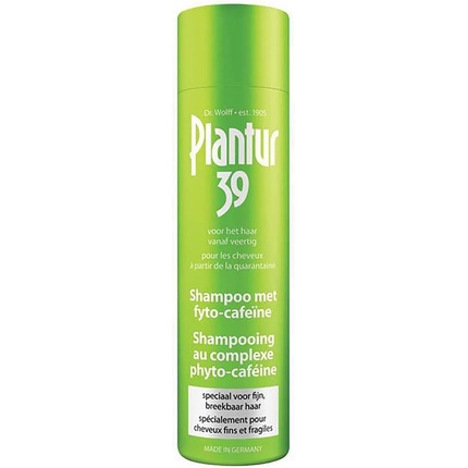 Шампунь с фитокофеином для тонких волос 250мл, Plantur 39