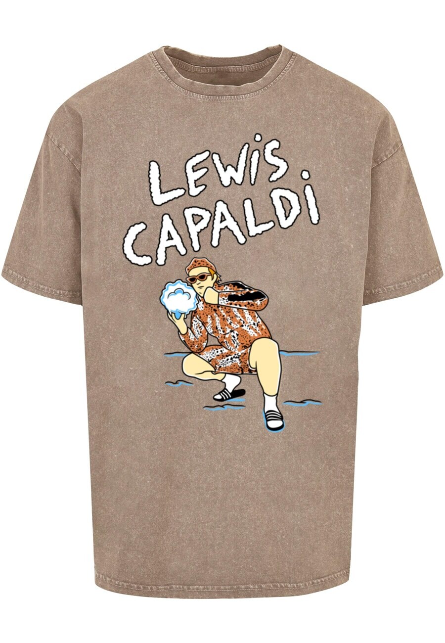 

Футболка Merchcode LEWIS CAPALDI, коричневый