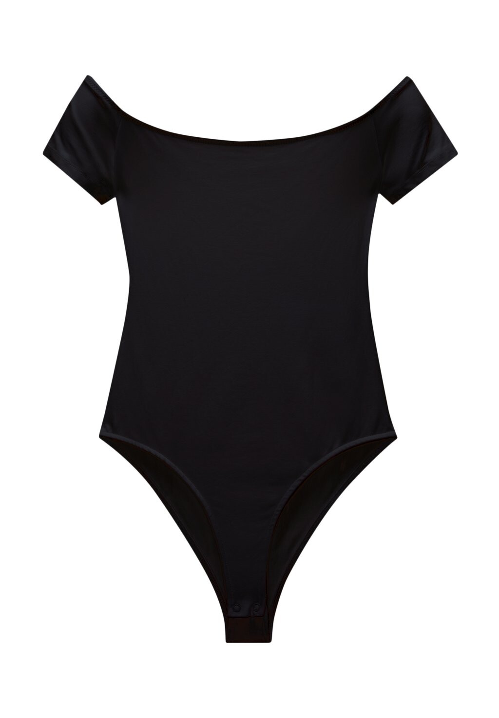

Базовая футболка OFF-THE-SHOULDER PULL&BEAR, черный