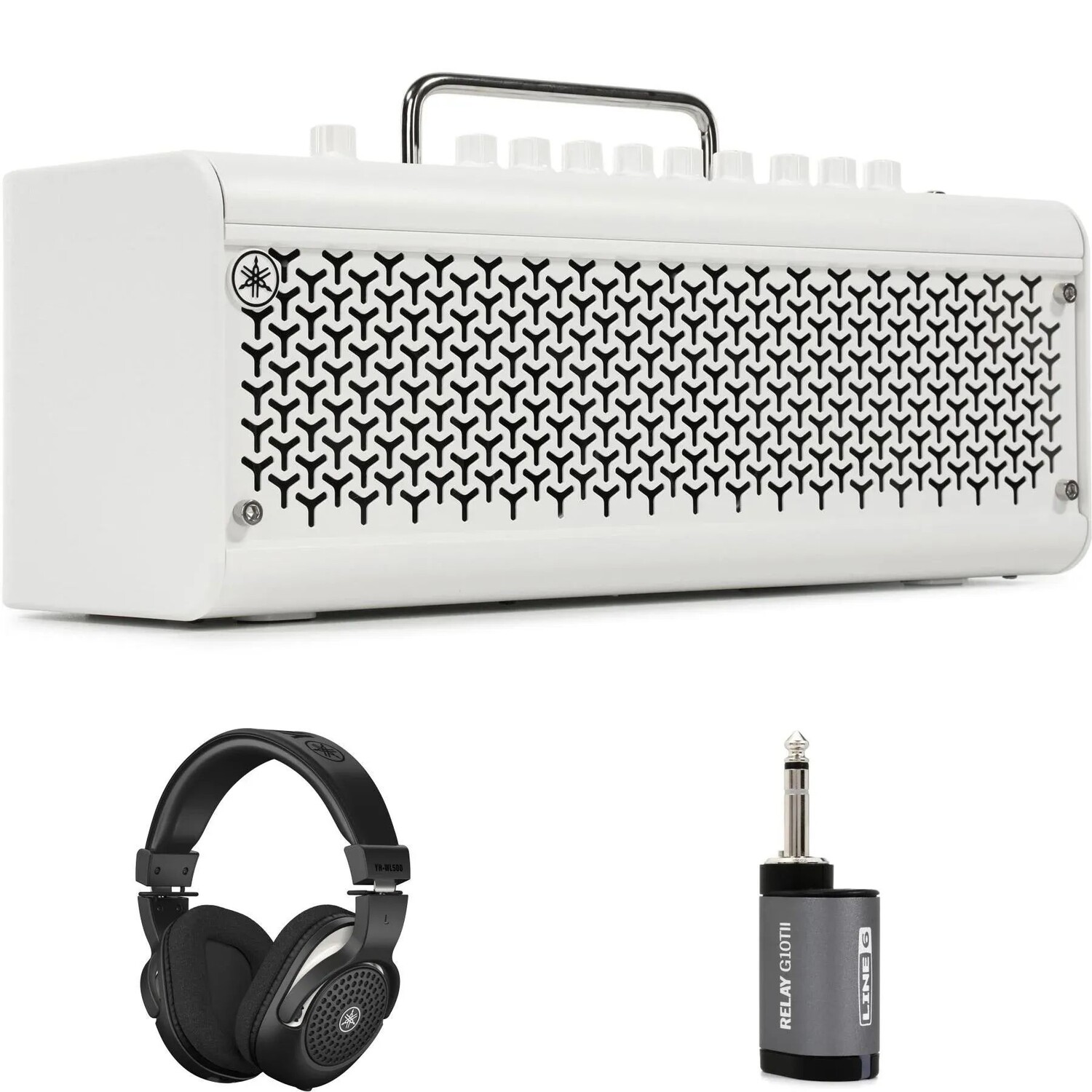 

Полный беспроводной комплект моделирующего комбоусилителя Yamaha THR30 II, 30 Вт — белый