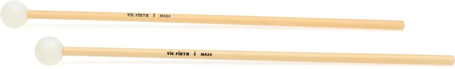 

Колотушки для клавиатуры Vic Firth M424 Articulate Series — круглый нейлоновый сердечник, ротанг
