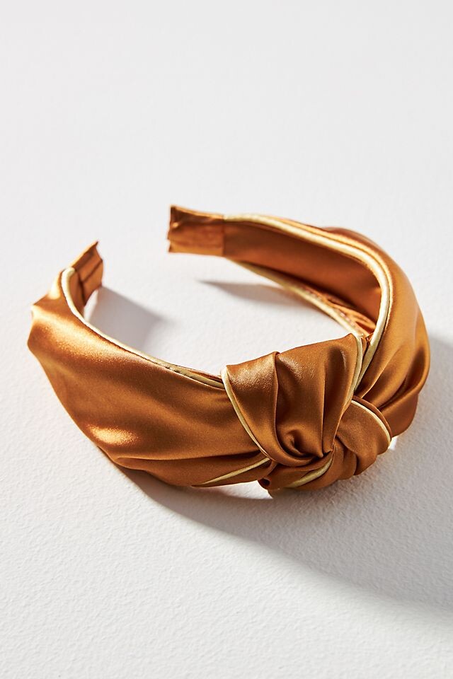 

Повязка на голову Anthropologie Everly с узлом, коричневый