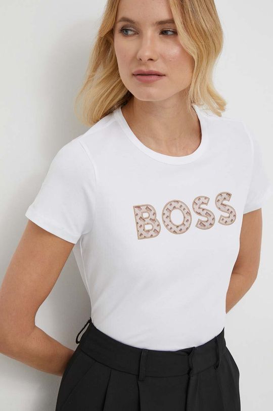 Футболки Boss, белый футболки boss футболка tiraxart