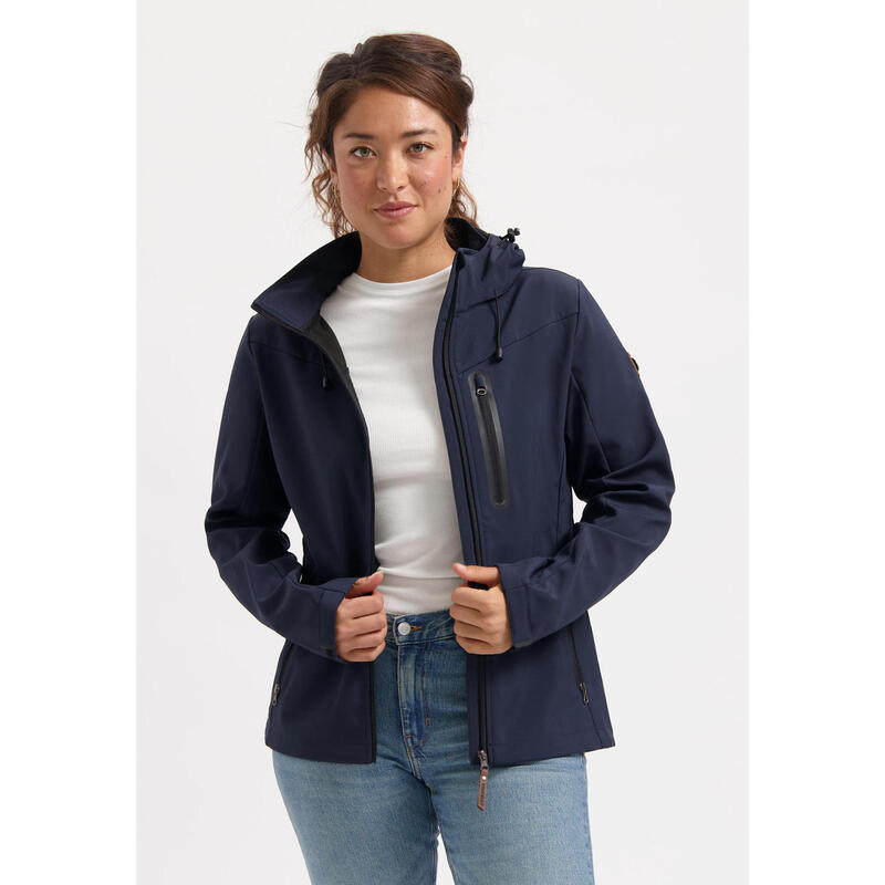 цена Походная куртка из софтшелла на молнии - Женщины - Hella TRAVELIN' OUTDOOR, цвет blau