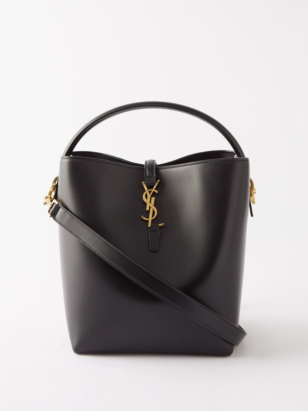 

Кожаная сумка-ведро le 37 Saint Laurent, черный