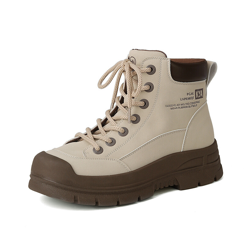 

Ботинки Martin Boot женские Huanai, бежевый/черный