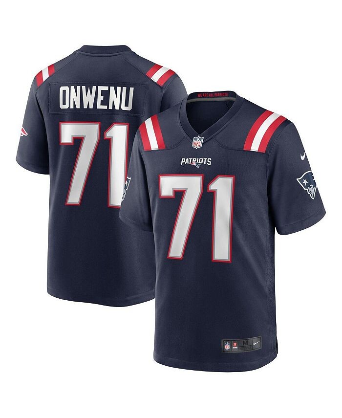 

Мужская футболка команды Майка Онвену темно-синего цвета New England Patriots Team Game Nike, синий