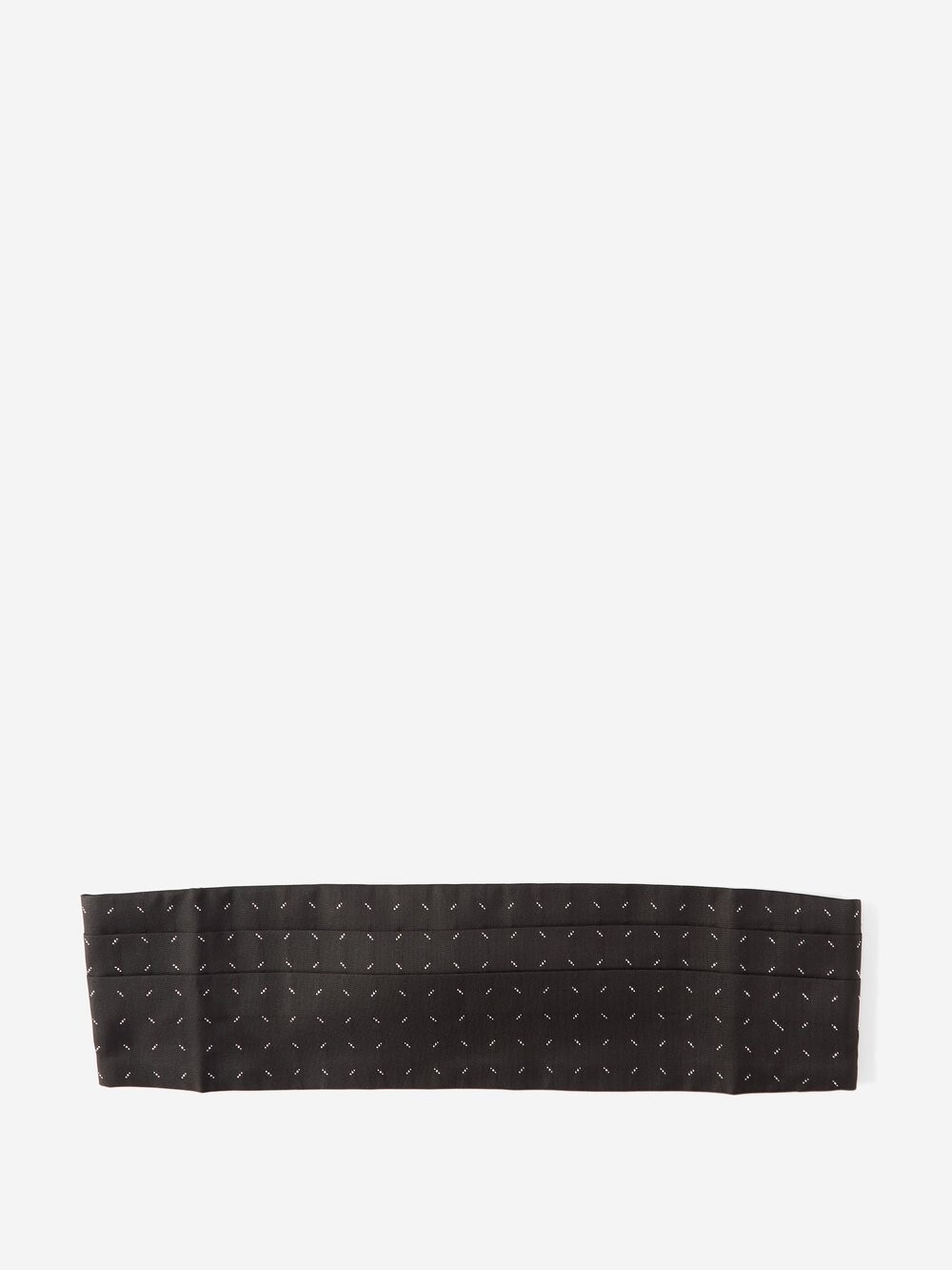 

Пояс из смесового шелка с прострочкой Lanvin, черный