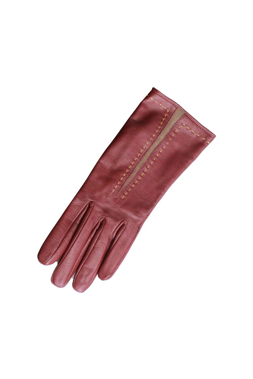 Перчатки Sadie с контрастными вставками Eastern Counties Leather, красный