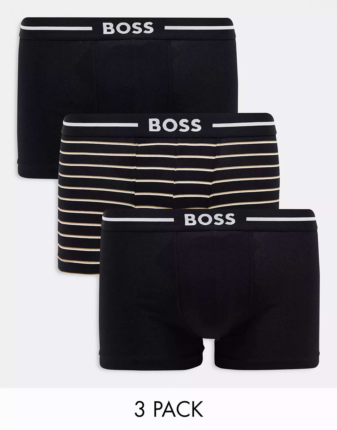 

Три пары плавок Boss Bodywear в черном цвете