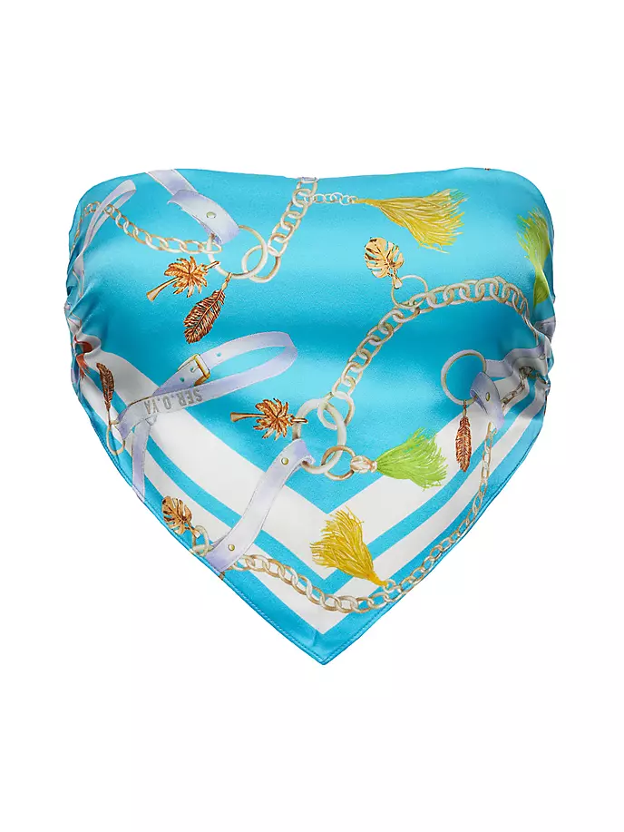

Наталья Топ с шарфом Ser.O.Ya, цвет bandana print