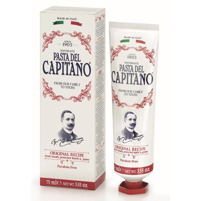 Зубная паста Dentífrico Original Pasta Del Capitano, 75 ml naturesplus пробиотик для полости рта для взрослых натуральный вкус перечной мяты 60 леденцов