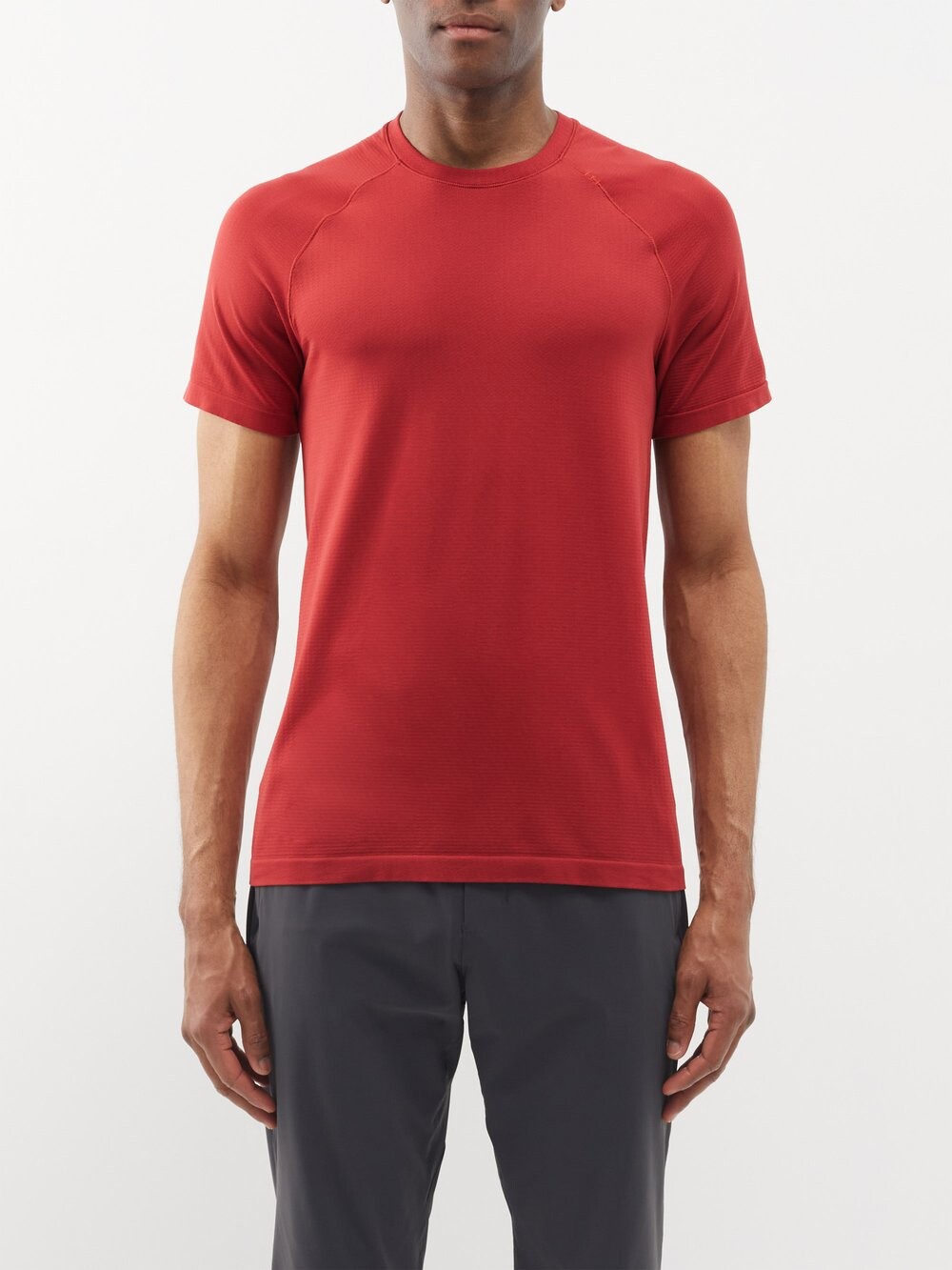

Футболка из джерси metal vent tech 2.5 Lululemon, красный